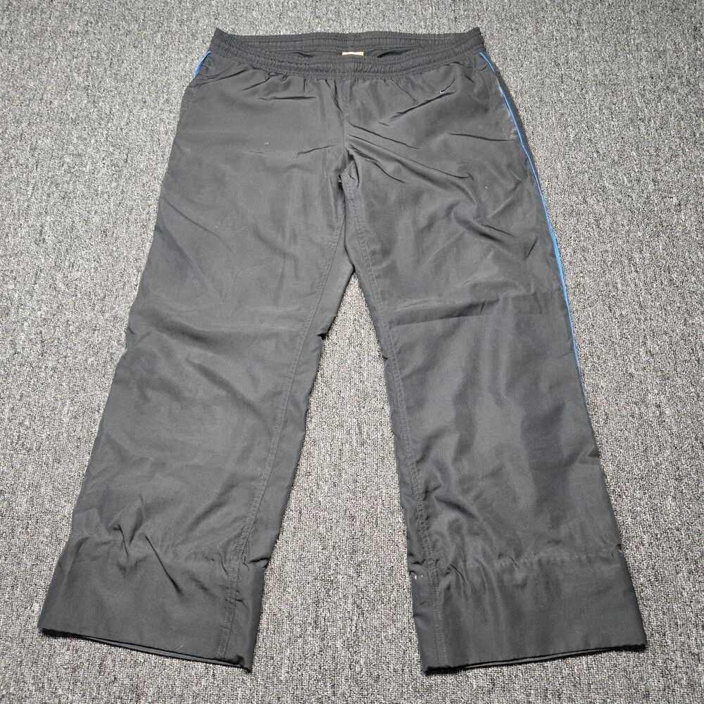 Nike Athletic Dept Track Pants Women's M Black Windbreaker Mesh Lined Sweatpants